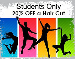 20% off hair cut for students!