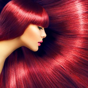 Cherry Red Hair Colour At Elements Hair Salon In Oxted