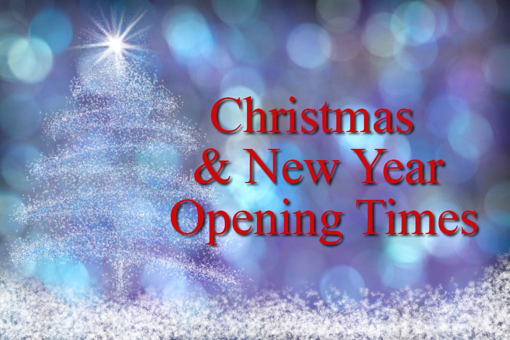 Christmas & New Year Opening Times