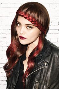 cool-plaited festival hairstyles at elements hair and beauty salon in Oxted