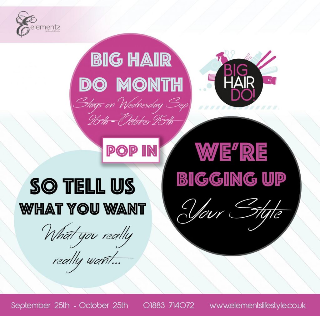 the big hair do 2018 at elements hair salon in oxted